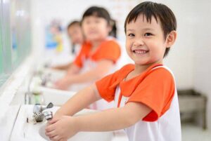 Trẻ em, vi trùng và rửa tay